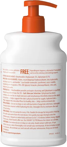 Miniatura 9 de Douxo S3 PYO Champú de clorhexidina para perros, champú medicado antibacteriano y antiséptico, tratamiento de infección por levaduras para perros