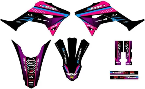 Miniatura 14 de Kit de base gráfica CRF 250 F Surge Black Senge 2019-2025 compatible con Honda