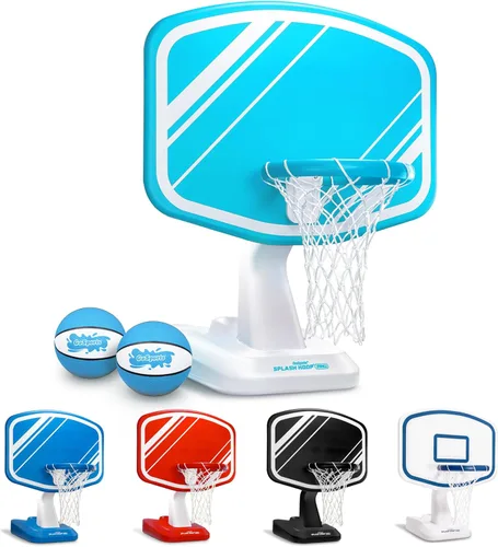 GoSports Splash Hoop PRO - Elige tu color - Juego de baloncesto para piscina; incluye una canasta de baloncesto para agua para colocar junto a la