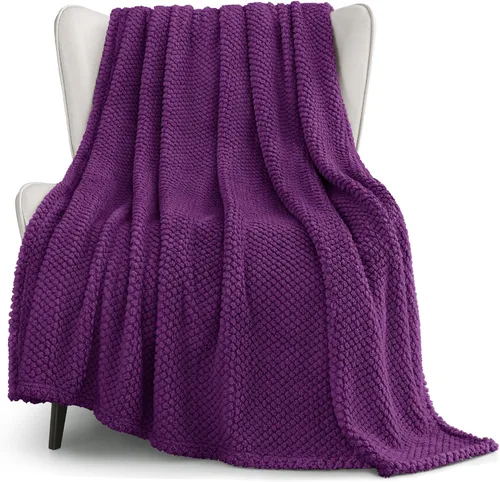 Miniatura 33 de Whale Flotilla Manta de forro polar extra grande para sofá, 50 x 70 pulgadas, manta jacquard suave y esponjosa para todas las estaciones, ligera