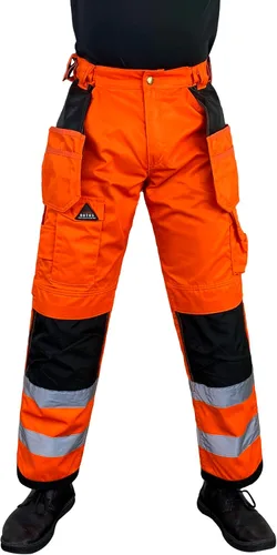 Miniatura 3 de Notus Men's Work Safety Pants High Visibility Cordura Knee Reinforced Tactical Trousers Utility Tools Holster Pockets