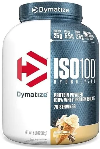 Miniatura 14 de Dymatize x Dunkin' Glazed Donut ISO100 Proteína de suero en polvo, 0.88 oz de proteína, 0.19 oz de BCAA, 120 Cal., Sin gluten, 0.04 oz de grasa