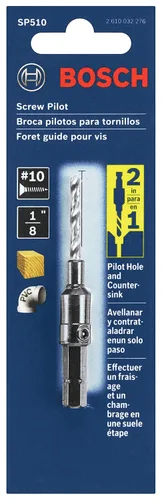 Miniatura 3 de Bosch SP510#10 Broca avellanadora con vástago hexagonal