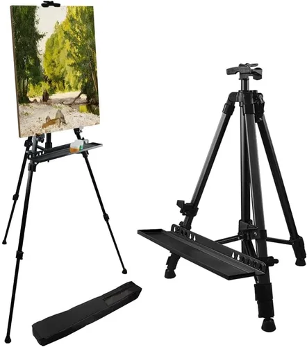 RRFTOK Soporte de caballete artístico para pintar y letreros, trípode de metal de aluminio para artistas, caballetes ajustables para altura de
