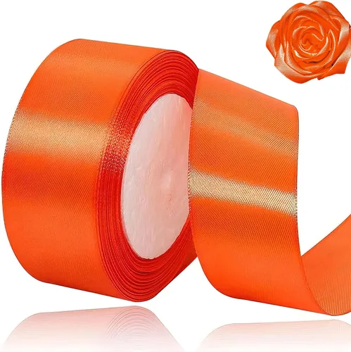 Miniatura 26 de Cinta beige de 1-1/2 pulgadas x 25 yardas, cinta de satén marfil de tela de color sólido para manualidades, coronas, fiesta de boda, Navidad, lazos