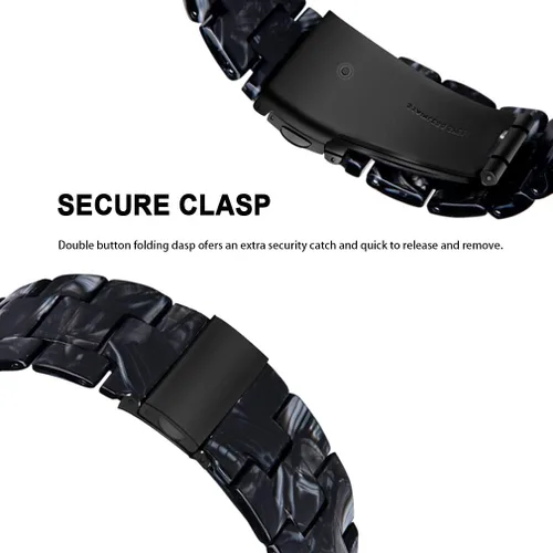 Miniatura 4 de FitTurn Bandas de resina compatibles con Amazfit Bip 6/Bip 5/Pace/Cheetah/Stratos 2 3/GTR 4/GTR 3/GTR 3 Pro/GTR 2/GTR 2e/GTR 1.850 in Reloj
