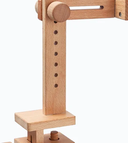 Miniatura 7 de Soporte de aro bordado de madera de 17.7 in