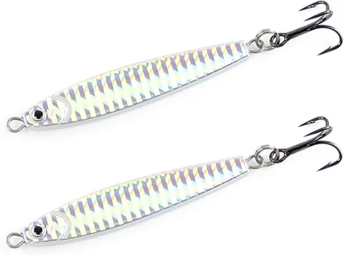 Miniatura 3 de Stick Jig Paquete de 2 Clarkspoon Bonito Albies Pez Azul Lisa y Más