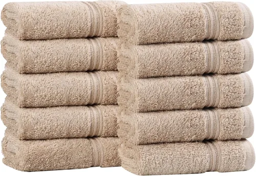 Miniatura 69 de Superior - Juego de 8 toallas de mano de algodón egipcio, toallas básicas de secado rápido, toallas pequeñas absorbentes, faciales, spa, cocina