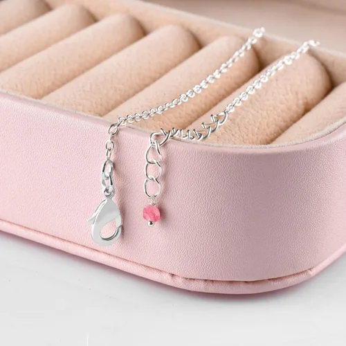 Miniatura 12 de YANARA Pulsera de tobillo para mujer, piedra de nacimiento natural, cuentas de piedras preciosas, tobillera delicada hecha a mano de 9 pulgadas +