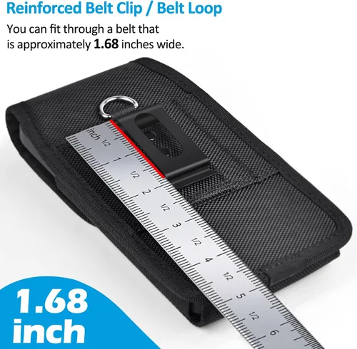Miniatura 7 de Funda para teléfono celular con tarjetero y clip para cinturón para hombres para iPhone 17 16 15 14 13 12 11 Pro 16e Samsung Galaxy S25 S24 S23 S22