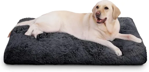 Vonabem Alfombrilla para Jaula de Perro Grande 36 Pulgadas, Cama Lavable para Jaula para Perros Grandes y Medianos, Alfombrillas Suave de Felpa para