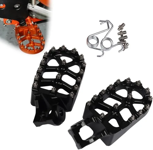 Reposapiés para Moto de Motocross y Dirt Bike, Pedales para KTM SX SXF EXC EXCF XC XCF XCW XCFW SMC 65 85 125 150 200 250 350 450 530 para Husqvarna