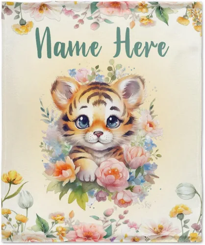 Miniatura 26 de Manta personalizada con nombre, suave, acogedora y ligera, con nombre para sofá o cama, regalo personalizado, unisex, tamaño XS, 40 x 30 pulgadas