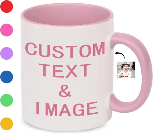 Miniatura 17 de Baosity Taza de café con foto personalizada, taza personalizada con imagen, texto, nombre, regalos personalizados para novio, novia, mejor amigo