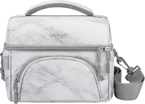 Miniatura 9 de Bentgo® Bolsa de almuerzo Deluxe - Lonchera duradera y aislada con bolsillo exterior con cremallera, bolsillo interior de malla, correas acolchadas