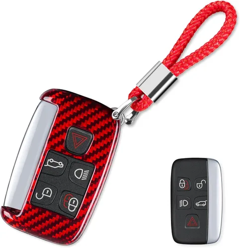 Miniatura 9 de T-carbon Carbon Fiber Key Fob Protector Compatible with Land Rover Series Car Key fob Cover Compatible with Jaguar Key Case