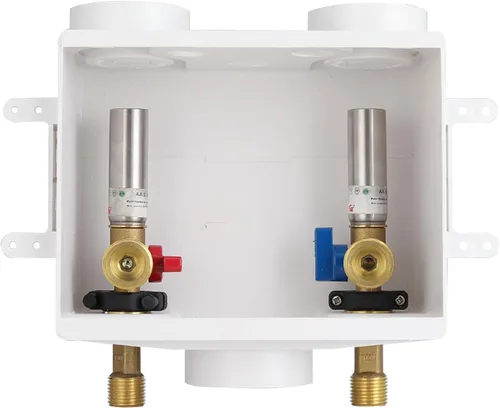 Miniatura 7 de Caja de salida para máquina de hielo con pararrayos de martillo de agua de acero inoxidable, entrada de sudor de 1/2 pulgada (MIP) y conexión