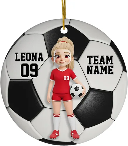 Miniatura 26 de FLOCHIL Adornos Personalizados de Bailarina de Navidad 2025 para Niña, Adornos Personalizados de Bailarina para Árbol de Navidad, Regalo