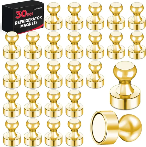 Miniatura 20 de LOVIMAG Imanes para nevera, 16 unidades, pizarra blanca para refrigerador, pequeño imán fuerte, accesorios de cocina, juego de casillero decorativo