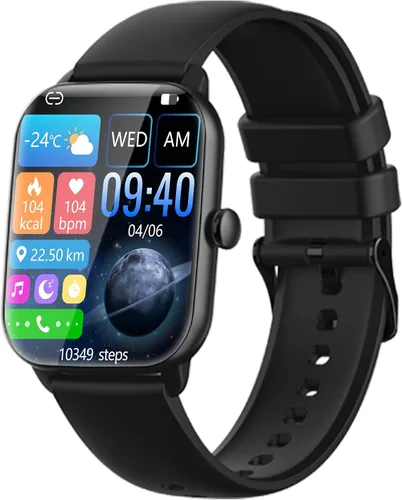 Reloj inteligente para hombres y mujeres (respuesta/hacer llamadas), reloj de fitness con pantalla táctil completa de 1.9 pulgadas con más de 100