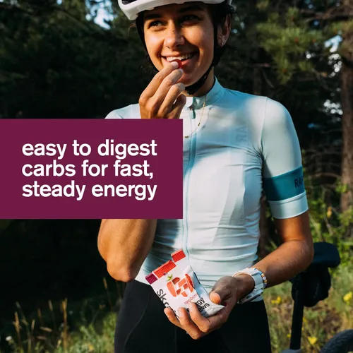 Miniatura 4 de Skratch Labs Energy Chews Gomitas para correr, ciclismo y rendimiento deportivo Alternativa de gel Frambuesa (paquete de 10) Sin gluten