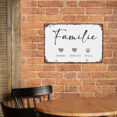Miniatura 6 de SXUZUSF Family Idea Family Picture Poster Retro Tin Metal Sign For Home Room Hallway Bathroom Office Wall Decoration Size Is 12x8 Inch