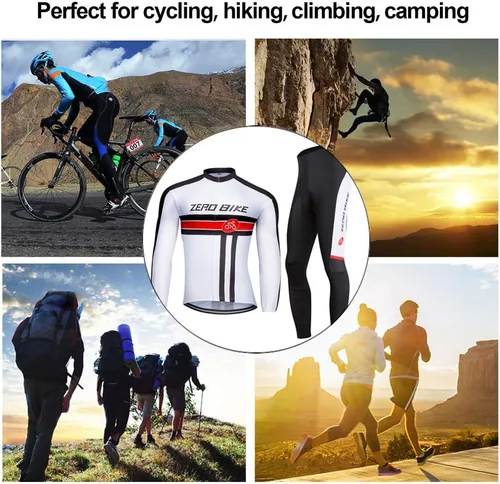Miniatura 6 de Men's Soft Long Sleeve Breathable Bicycle Cycling Jersey Polyester Clothing Outdoor Sports Fall Autumn