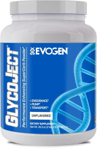Evogen GlycoJect - Polvo de súper carbohidratos | Absorción rápida para preentrenamiento | Polvo de carbohidratos para resistencia | Polvo