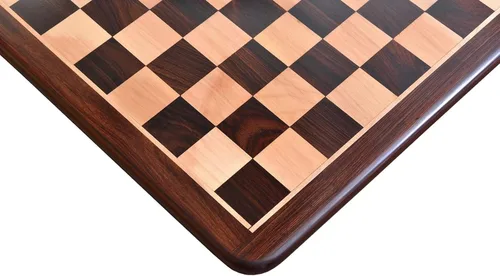Miniatura 2 de CHESSBAZAAR Juego de mesa de ajedrez de 21", tablero de ajedrez de madera solo en palisandro indio - cuadrado de 2.165 in