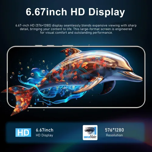 Miniatura 6 de Desbloquear teléfono, pantalla de 6.6 pulgadas, 2GB RAM+16GB ROM, cámara de 16MP, compatible con 3G WCDMA: 850/2100MHZ, chip de alta velocidad de 4