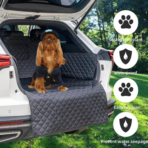 Miniatura 3 de Forro de carga para SUV para perros, funda de asiento de automóvil para mascotas, cubierta de carga impermeable, tapete para asiento de perro