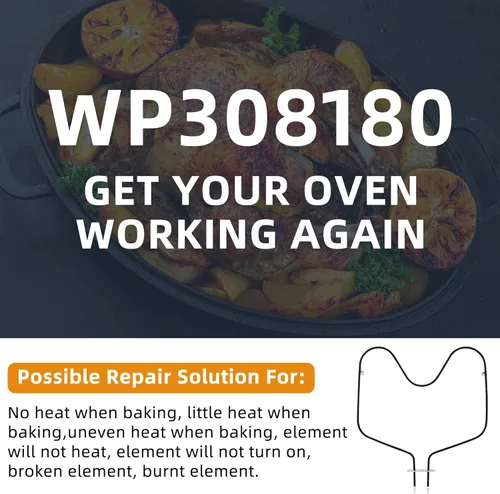Miniatura 5 de AMI PARTS (2025 UPGRADE) WP308180 W10308477 Elemento de horneado para horno Fit para horno Whirl-pool Elemento de calentamiento 311470, 313827