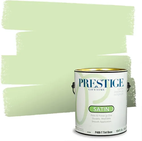 Miniatura 195 de PRESTIGE Pinturas Pintura interior e imprimación en uno, 1 galón, cáscara de huevo, aventura