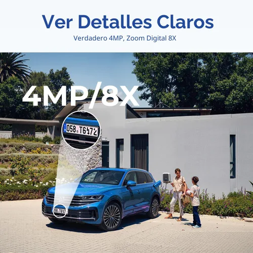 Miniatura 4 de Cámaras de 4MP para seguridad en el hogar con audio y video, cámara de seguridad interior para monitor de bebé, cámaras exteriores de 0.08 oz/0.18