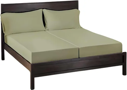 Miniatura 32 de SlumberWell Giza Sheets Twin - Sábanas de 100% algodón egipcio Giza - Juego de 4 piezas - Tamaño individual - Gris oscuro sólido
