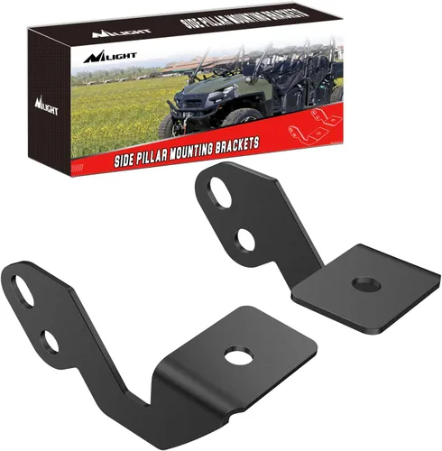 Miniatura 10 de Nilight Barra de Luces UTV Frontal Lateral Pilar A Soportes de Montaje de Luces Dobles para Capó para Cápsulas LED Compatibles con Polaris RZR XP