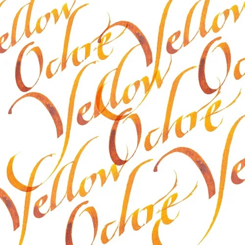 Miniatura 3 de Winsor & Newton Botella de tinta para caligrafía Amarillo Ocre