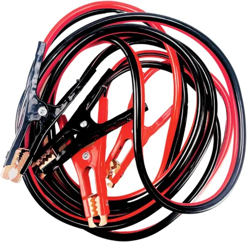 Cable de refuerzo de calibre 6 de 16 pies | Abrazaderas codificadas por colores | Chapado en cobre de 400 amperios | Sin enredos | Bolsa de