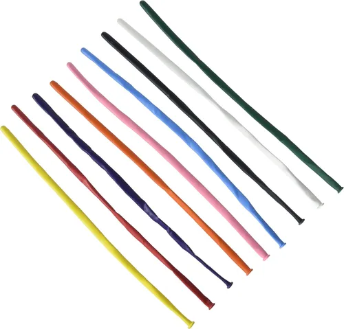 Miniatura 2 de Qualatex 44560 - Globos de látex surtidos clásicos, 260Q, surtido clásico, paquete de 100
