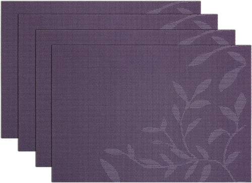 Miniatura 15 de SHACOS - Caminos de mesa de vinilo tejido, lavables, para uso en interiores o exteriores, fáciles de limpiar