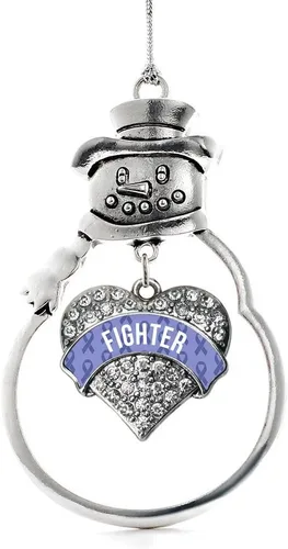 Miniatura 211 de Inspired Silver - Big Sis - Adorno de Navidad plateado - Adorno de árbol de Navidad con dije de corazón con circonita cúbica - Decoración colgante