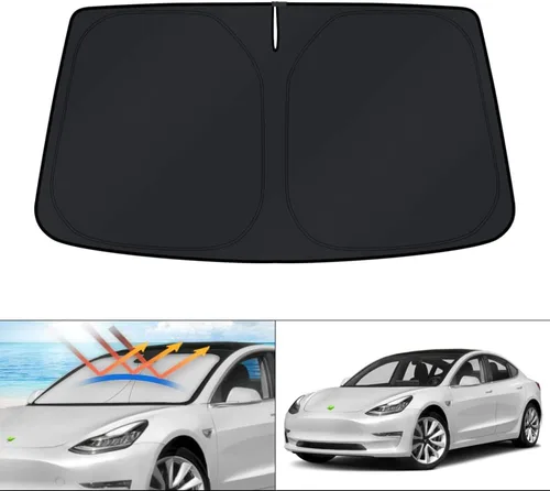 Miniatura 79 de KUST - Parasol plegable para parabrisas para Ford Ranger, accesorios 2019-2025 2026, parasol personalizado para ventana, protector solar plegable