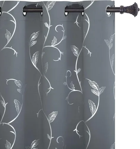 Miniatura 67 de BUHUA Cortinas Opacas de 63 Pulgadas de Largo, 2 Paneles con Aislamiento Térmico, Tratamiento de Ventana para Dormitorio, Cortinas Oscurecedoras
