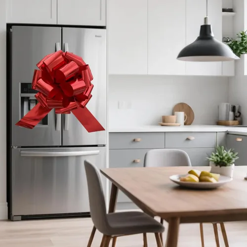 Miniatura 4 de Lazo grande para automóvil, lazo rojo gigante de 18 pulgadas para automóviles, regalos, bicicletas, Navidad, cumpleaños, bodas, fiestas y cualquier