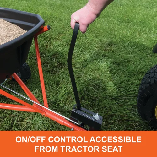 Miniatura 3 de Agri-Fab, esparcidor de semillas tipo remolque, 110 lb Capacidad, Negro
