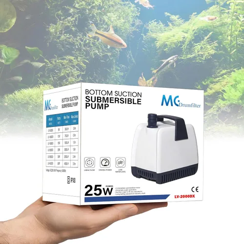 Miniatura 2 de Bomba de agua para acuario para cambio de agua de pecera, pequeña bomba sumergible para acuario de 25 W, mini bomba de agua para acuarios, bomba