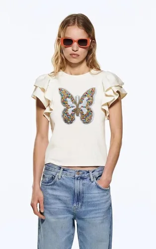 Miniatura 3 de Parche de mariposa de lentejuelas para coser, parches de lentejuelas bordados, parches de lentejuelas para ropa, camisetas, jeans, chaqueta, bolso