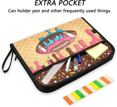 Miniatura 2 de Gredecor 13 Pockets File Folder Organizer A4/Letter Water Resistant Document Bag with Zipper Filing Folder Expanding File Pouch Storage for School