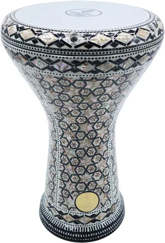 Miniatura 9 de Gawharet El Fan Classic - Percusión de tambor Darbuka de nácar de 17 pulgadas (Alma)